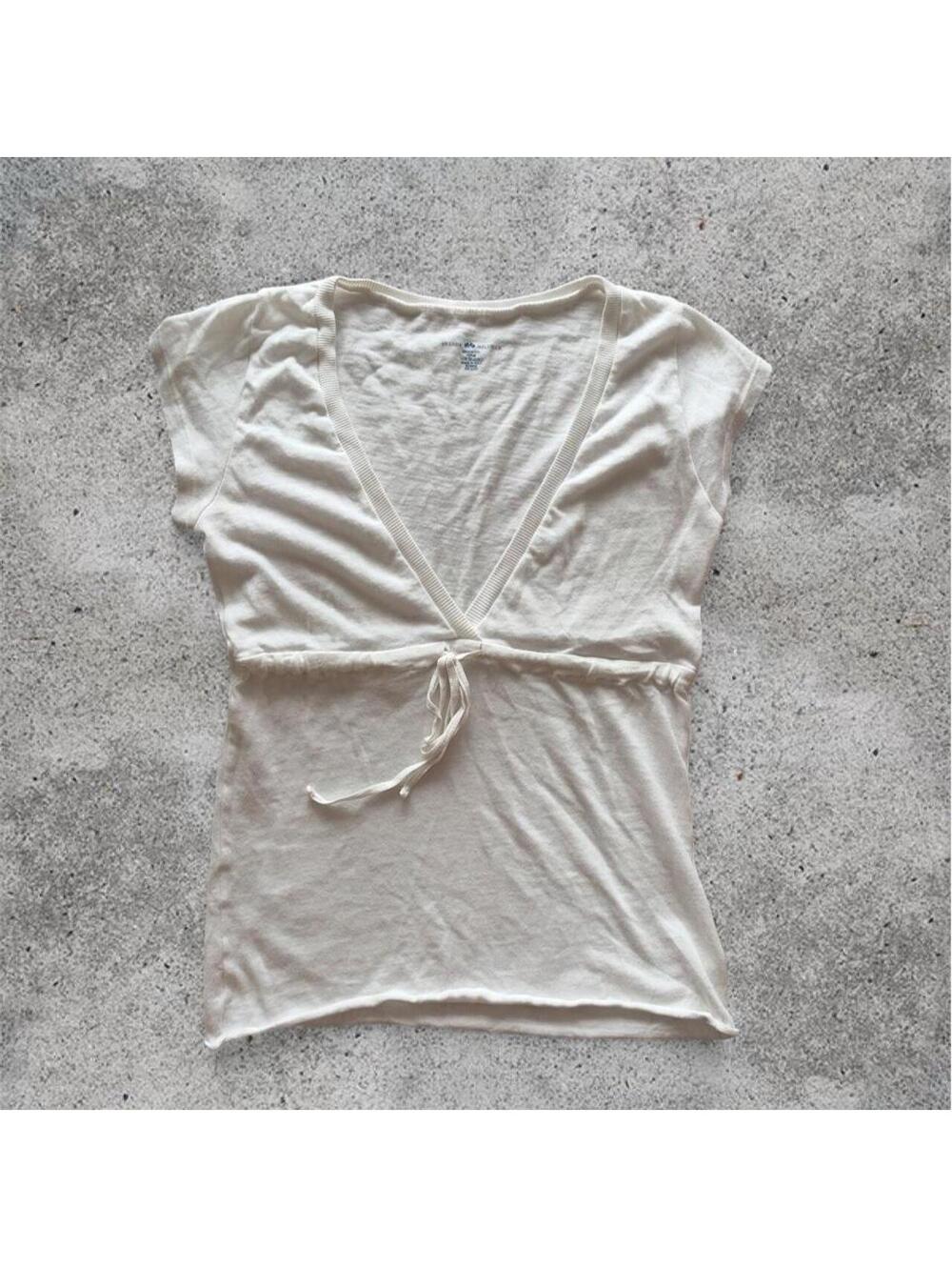Brandy Melville white philippa top